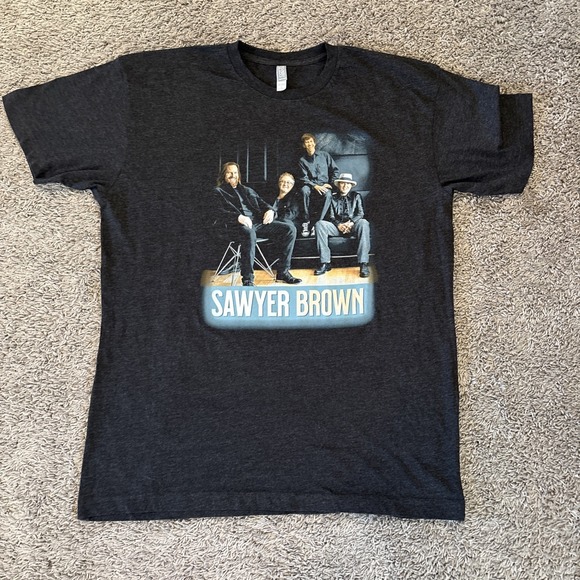 District Other - Black‎ Large Sawyer Brown Concert T shirt Tee L Live Tour